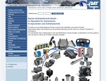 Tablet Screenshot of dauner-antriebstechnik.de